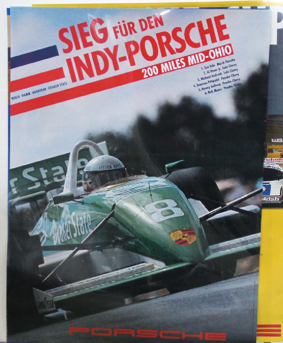 PORSCHE Mixed lot of racing posters, 5 poster 101x76cm (1 of 1)