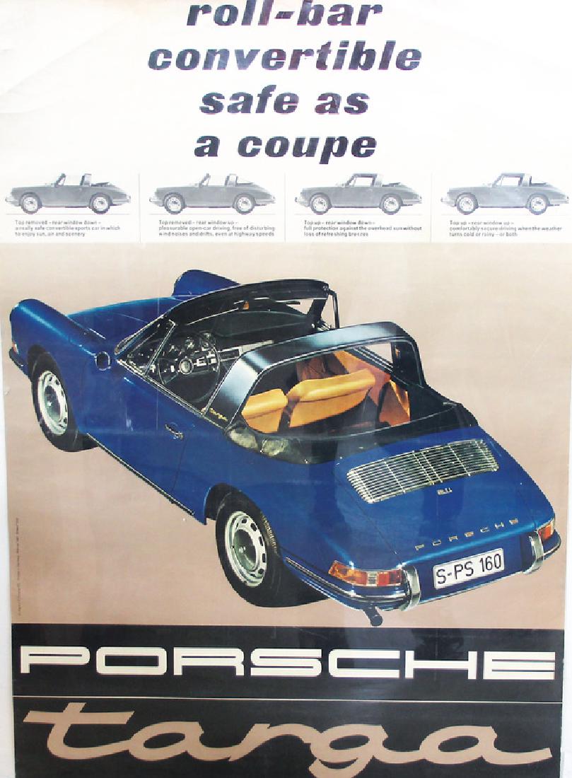 PORSCHE Advertisement poster Porsche Targa from 1967, (1 of 1)
