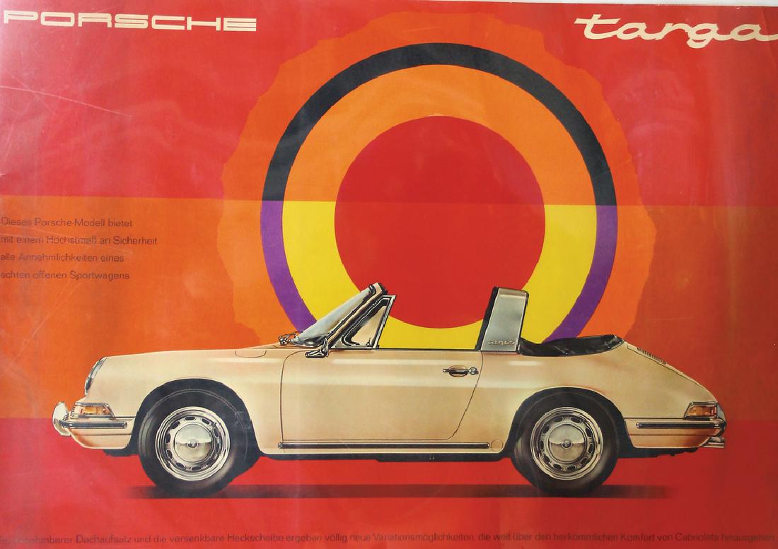 PORSCHE Advertisement poster Porsche Targa from 1967, (1 of 1)