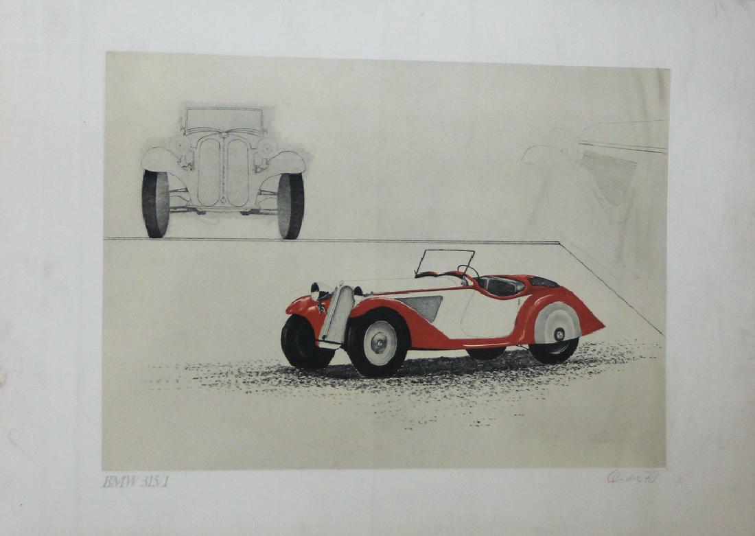 BMW Etching, on it model 315/1, format c. 60 x 84 cm, (1 of 1)