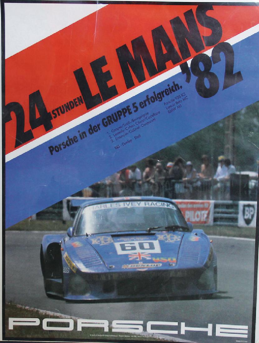 PORSCHE Racing poster "24 Stunden Le Mans, Porsche in (1 of 1)