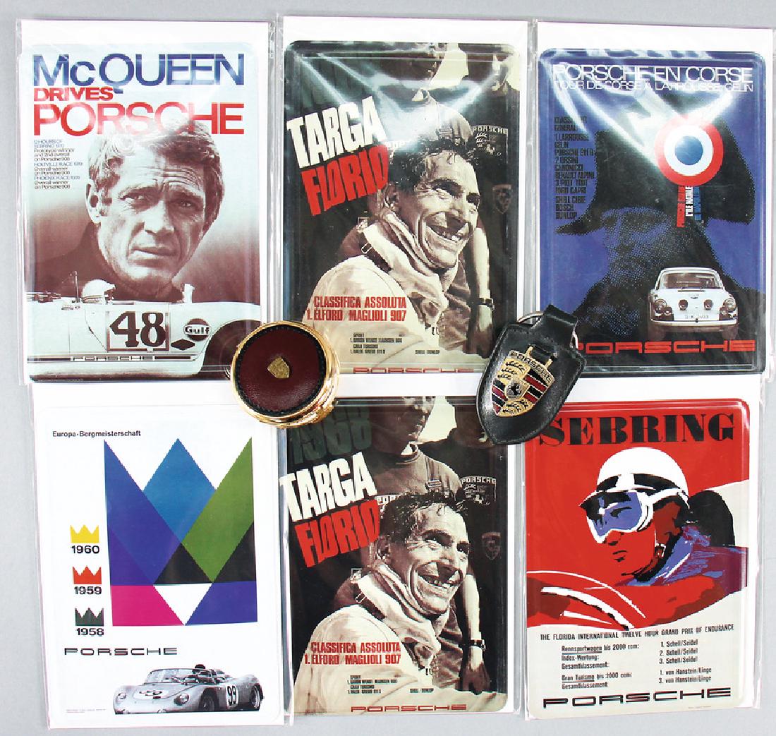 PORSCHE Mixed lot, among them 1 pill box, covered with (1 of 1)