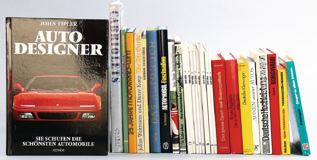 Mixed lot of 26 books, among them "Borgward" by Schmitt (1 of 1)