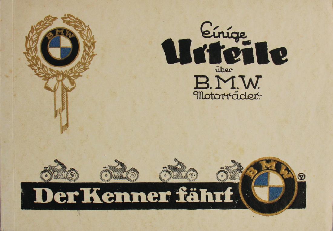 BMW Sales catalog "Einige Urteile Ã¼ber BMW (1 of 1)