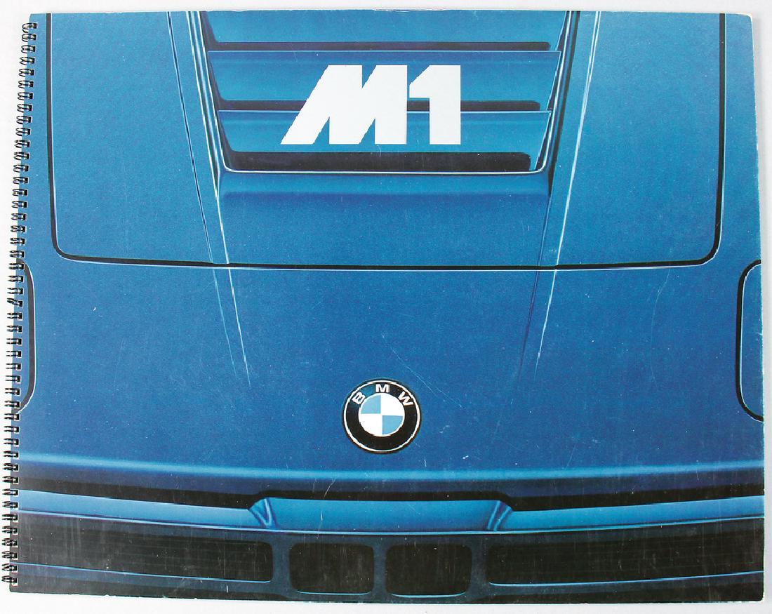 BMW BMW M1, sales catalog with ring binding, 32 pages, (1 of 1)