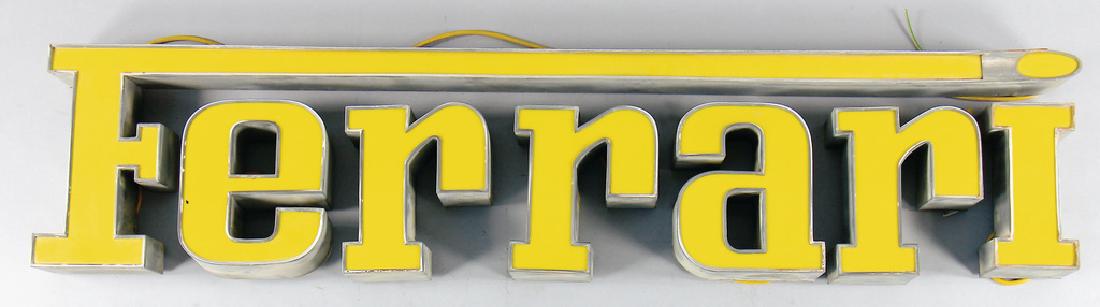 FERRARI Neon sign/illuminated advertising, '60s/'70s, (1 of 1)