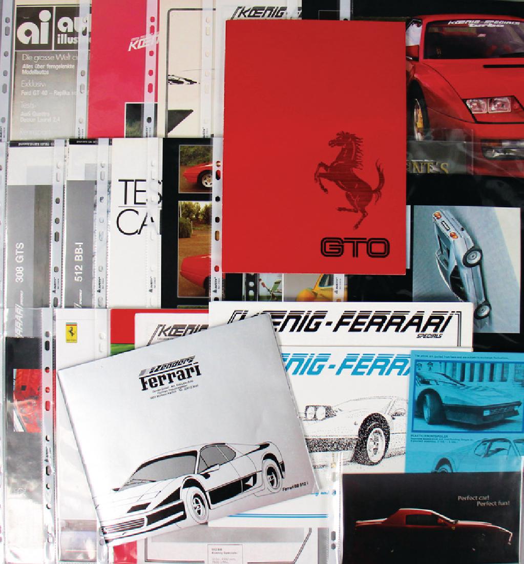 FERRARI Mixed lot with 23 sales brochures, brochures, (1 of 1)