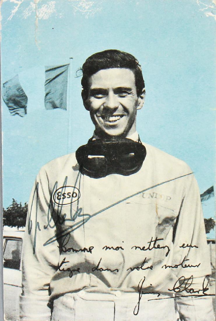 Postcard with motif Jim Clark, autographed by Jim (1 of 1)