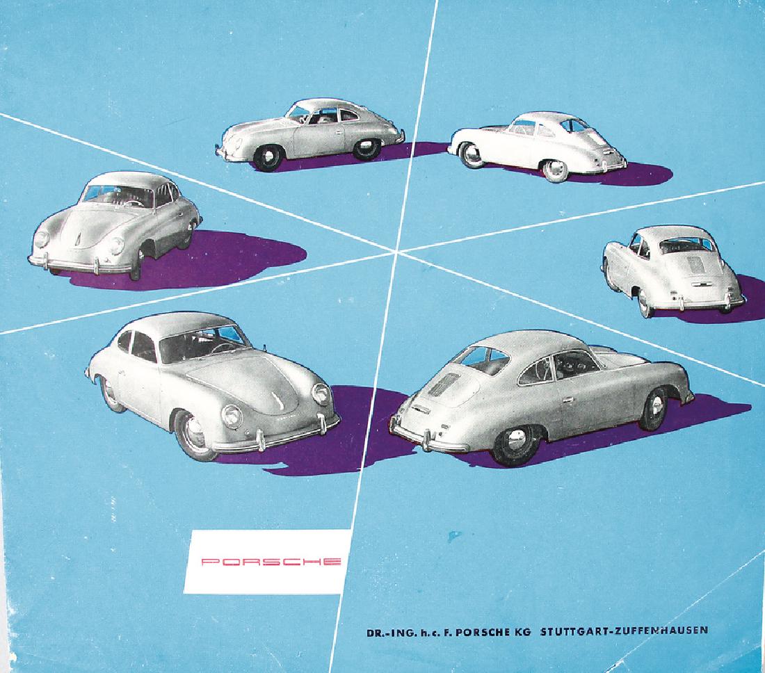 PORSCHE Fold-out brochure 8 pages, English text 1 page (1 of 1)