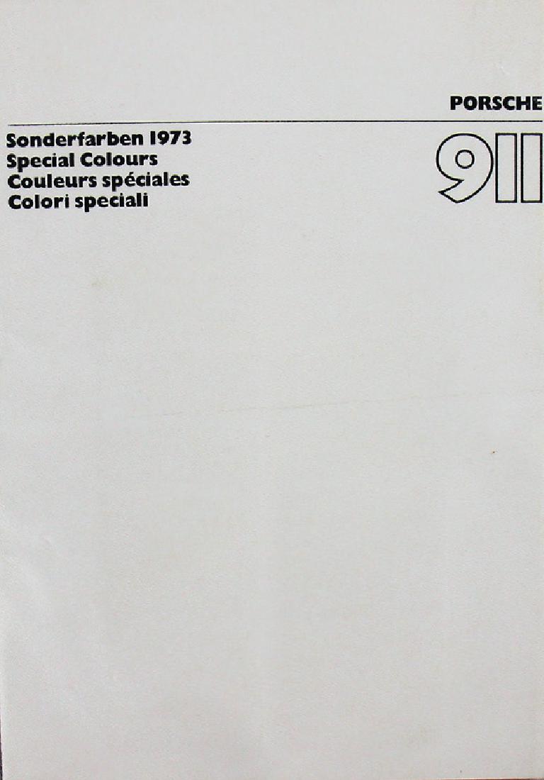 PORSCHE Fold-out brochure extra colors 1973, Porsche (1 of 1)