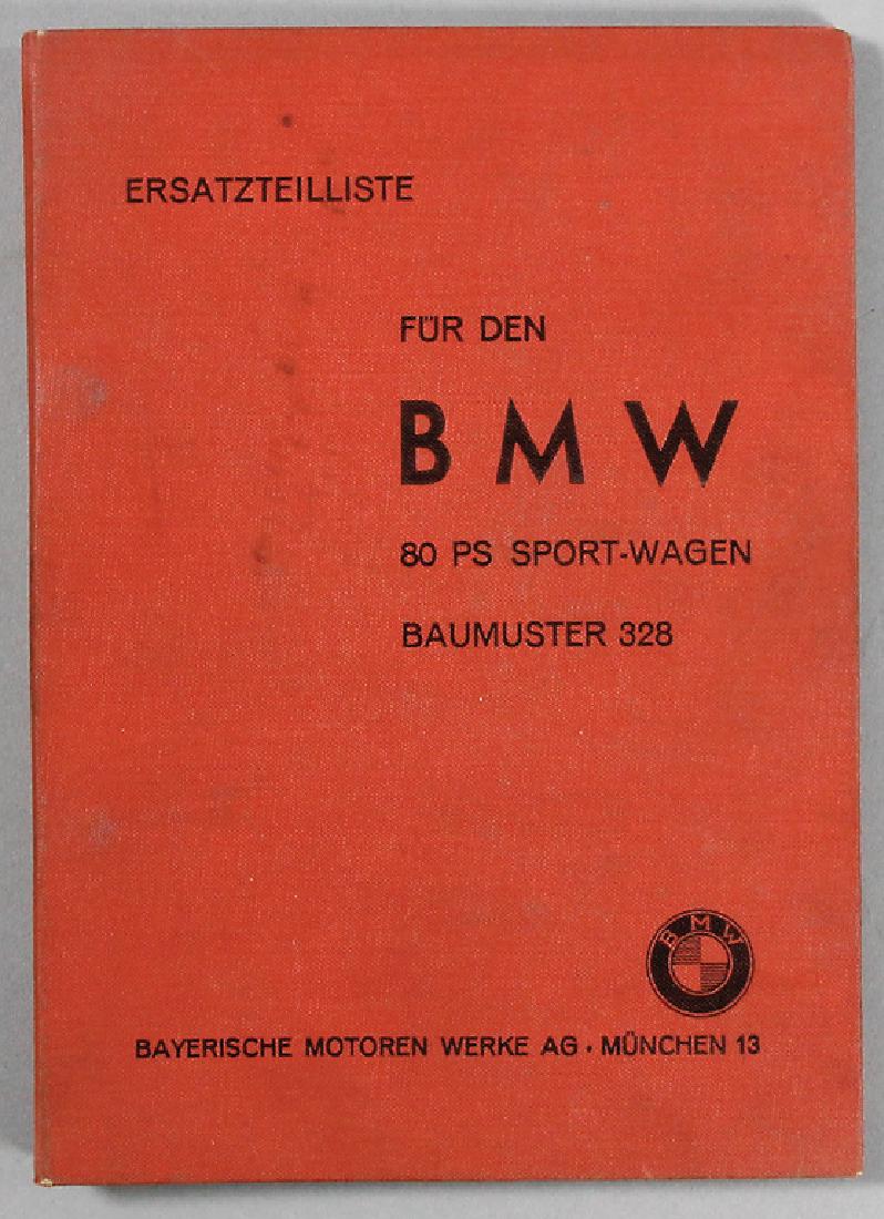 BMW Replacement part list for BMW 80 HP sports car, (1 of 1)