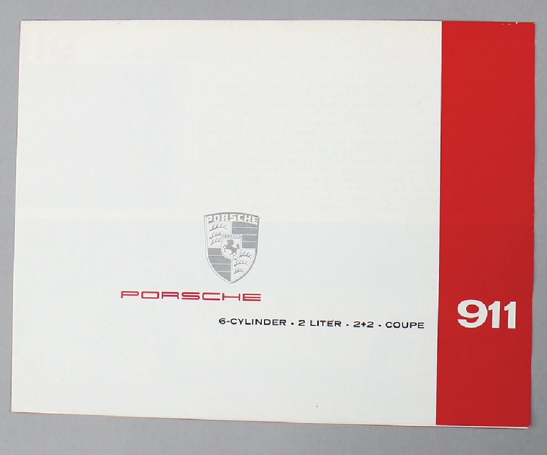 PORSCHE C. 1964 fold-out brochure Porsche type 911, 4 (1 of 1)