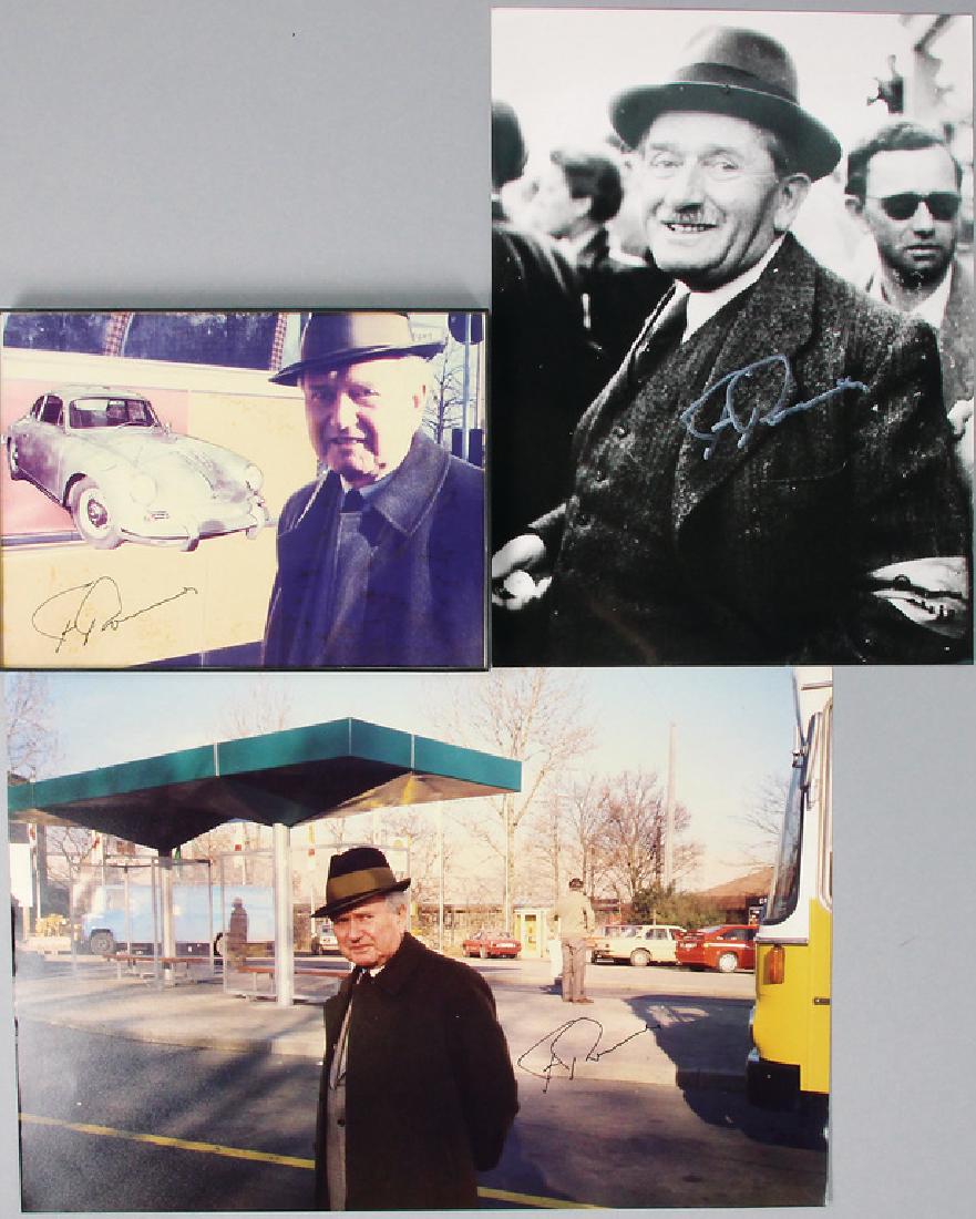 Ferry Porsche, 3 signatures from the '80s   German (1 of 1)