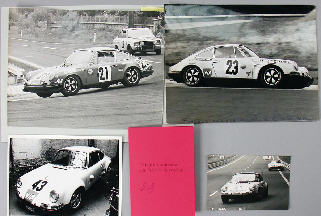 PORSCHE Mixed lot of press photos Willy Braillard in a (1 of 1)