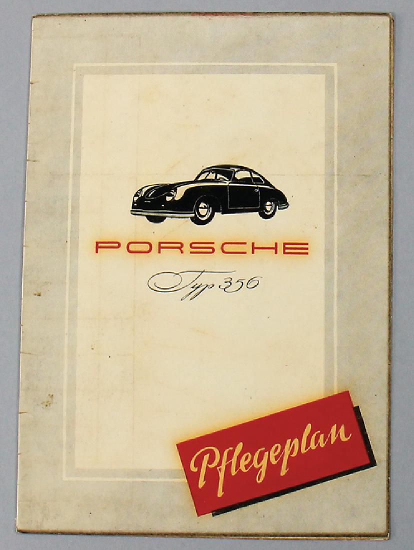 PORSCHE 1951, Porsche type 356 service plan, 4 pages, (1 of 1)