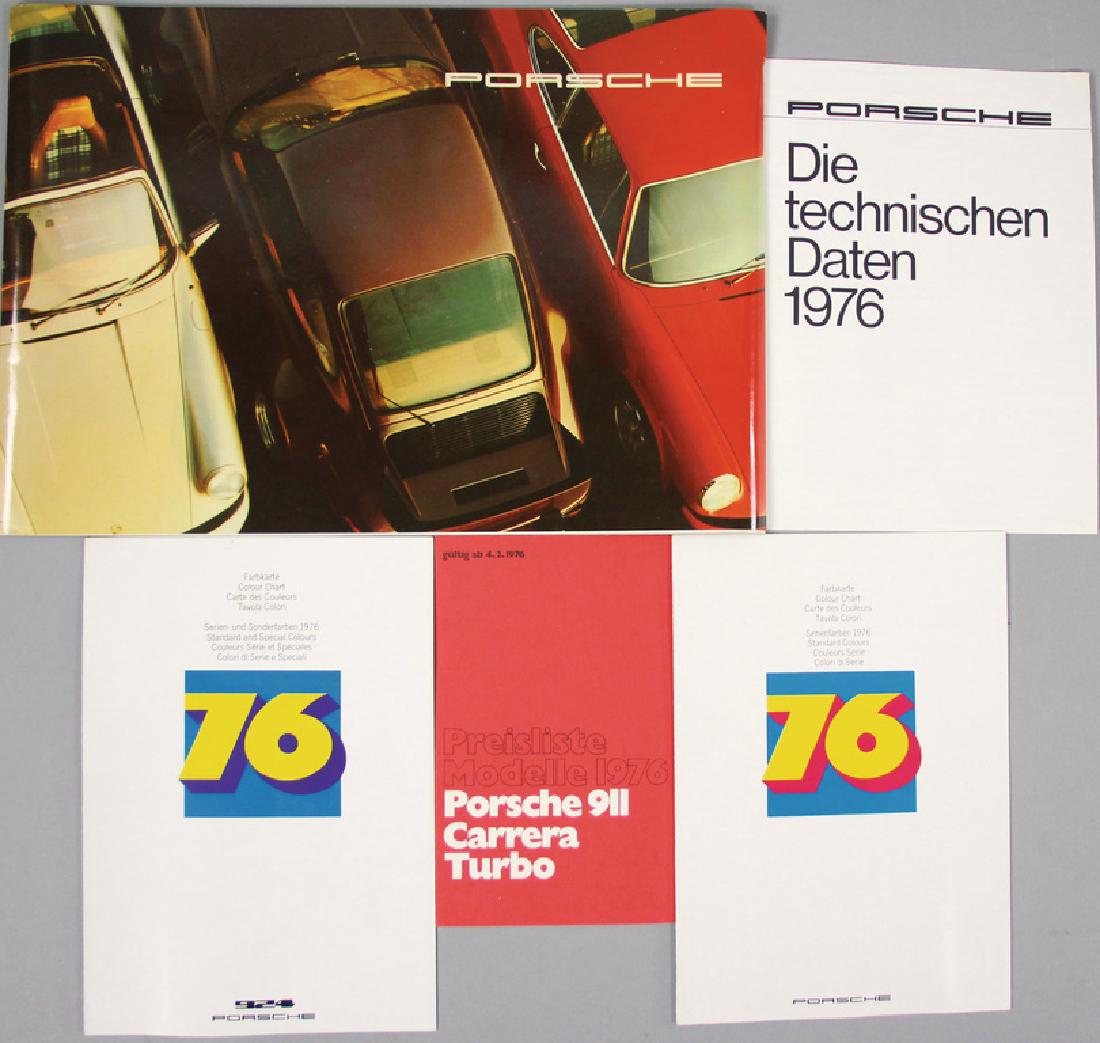 PORSCHE Brochure model program 1976 with technical (1 of 1)