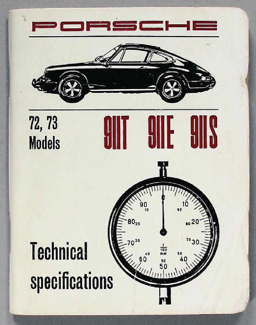 PORSCHE Technical Specification S-1972/73, with RS for (1 of 1)