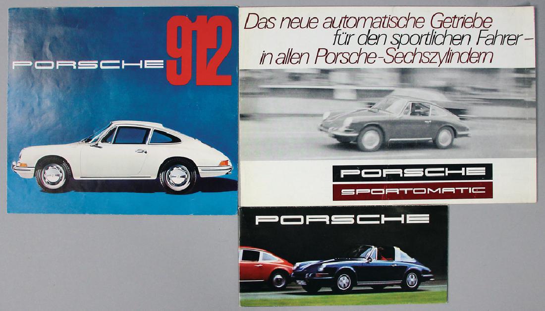 PORSCHE 3 brochures F-model 911 and 912, in (1 of 1)