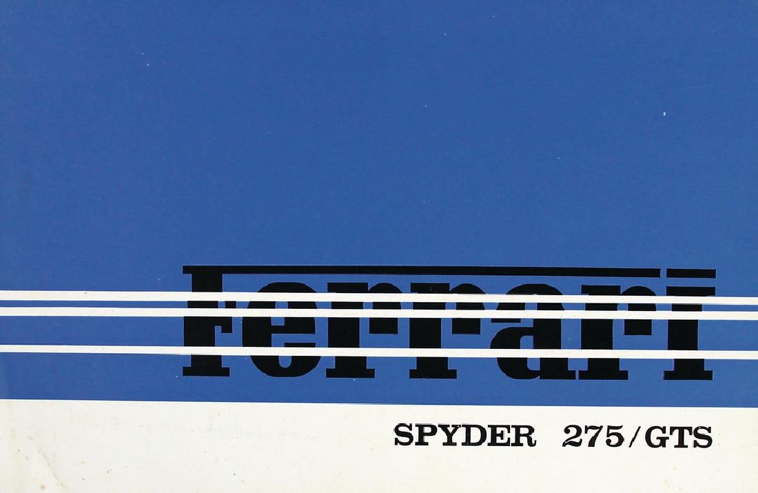 FERRARI Fold-out brochure Ferrari Spyder 275/GTS, 4 (1 of 1)