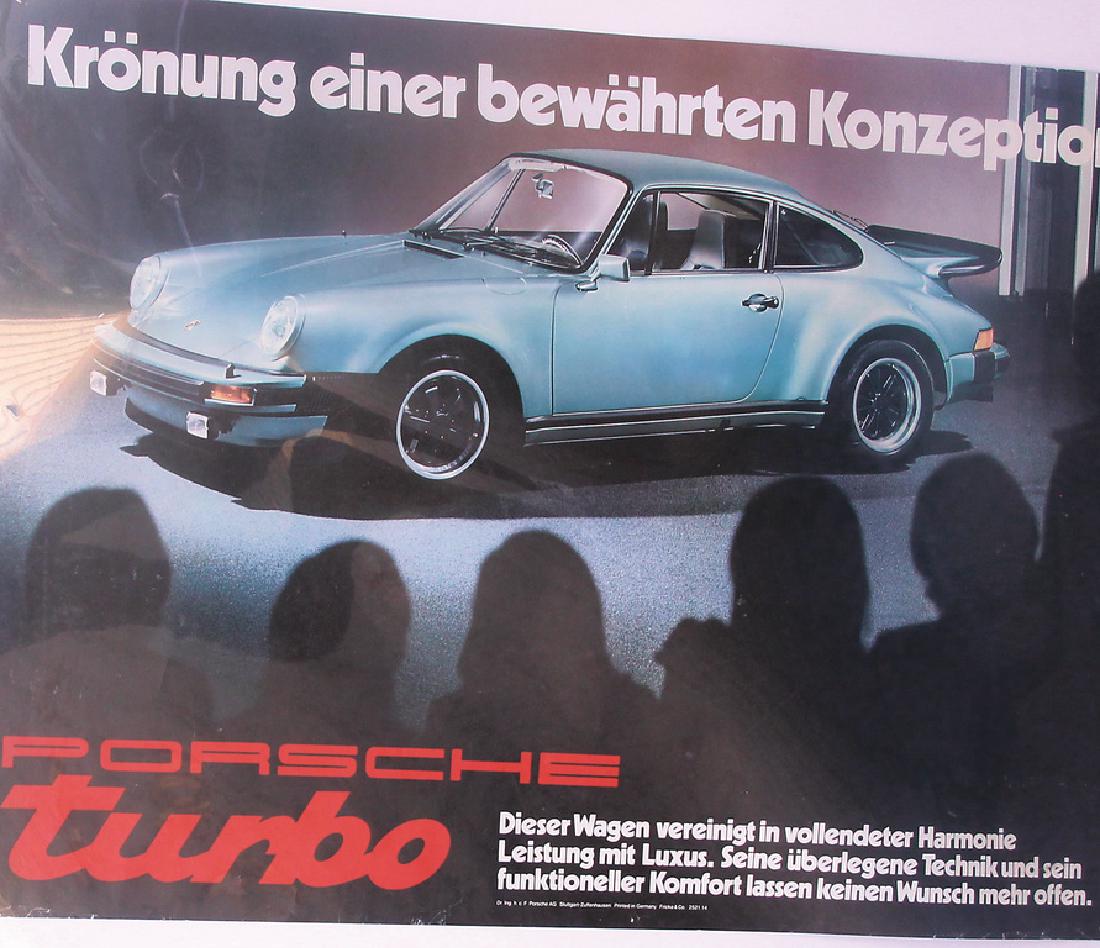 PORSCHE Advertisement poster Porsche Turbo "Krönung (1 of 1)