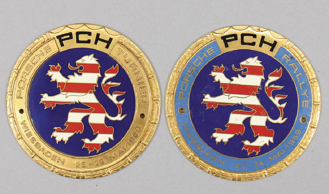 PORSCHE Mixed lot with 2 badges, Porsche Rallye (1 of 1)