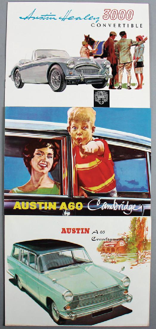 AUSTIN 3 brochures, among them e.g. Austin Healey 3000, (1 of 1)
