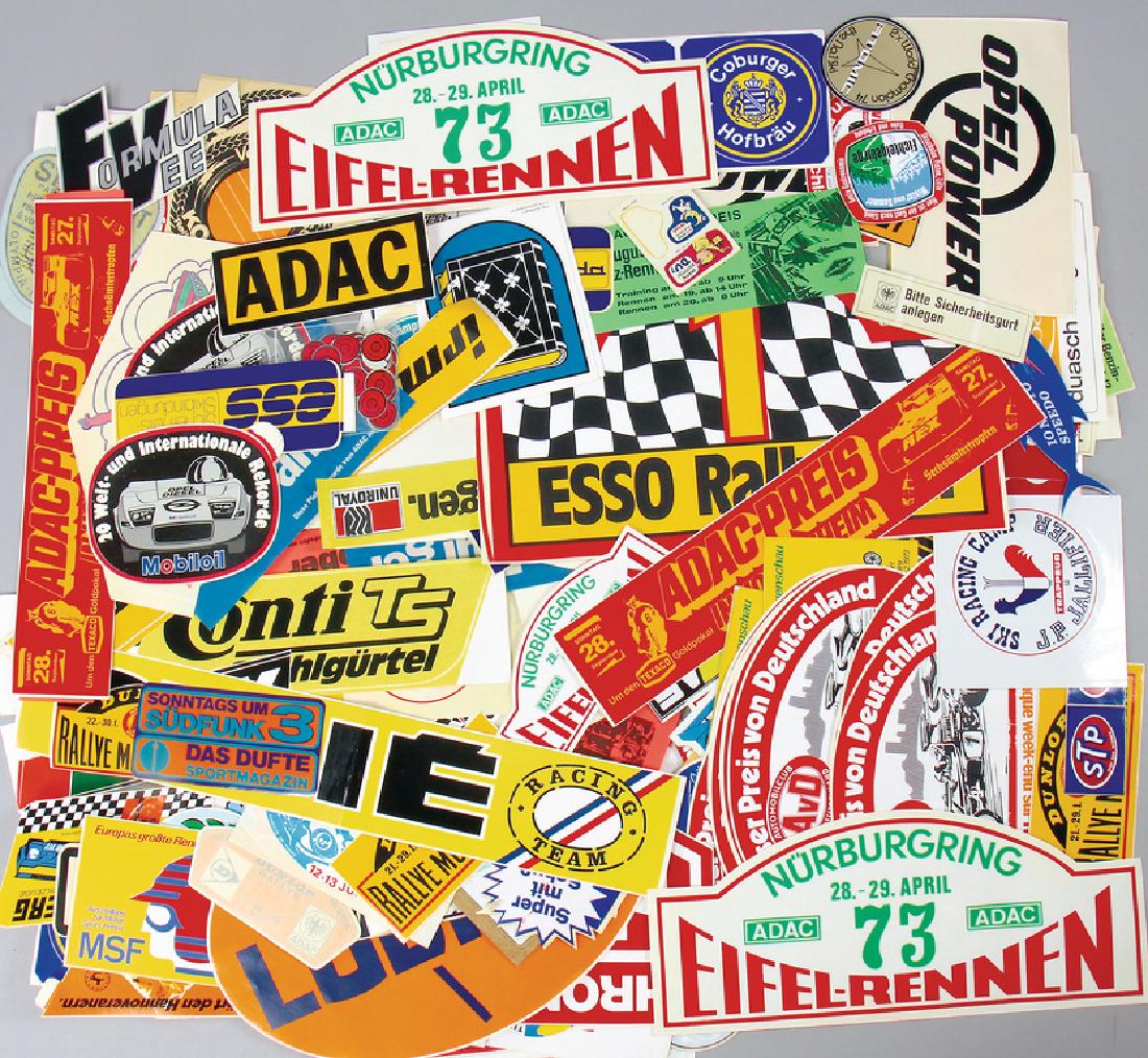 More than 120 racing stickers, sponsor and event (1 of 1)