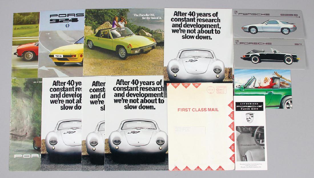 PORSCHE Mixed lot with 12 pieces, sales brochures and (1 of 1)