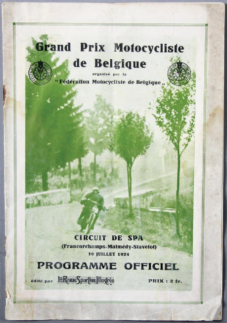 Racing programme Grand Prix Motocycliste de Belgique (1 of 1)