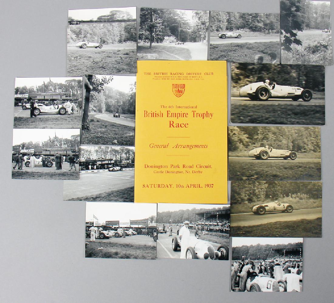 DONINGTON British Empire Trophy Race 1937, flyer with 4 (1 of 1)