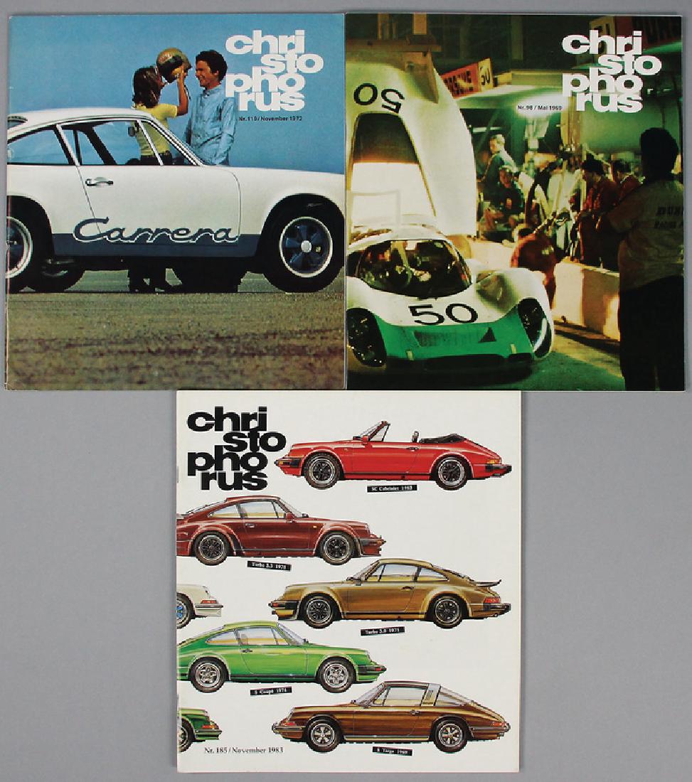 PORSCHE 3 pieces, mixed lot of Christophorus journals, (1 of 1)