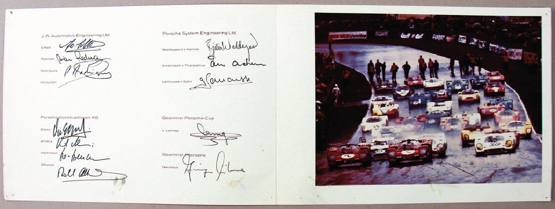 PORSCHE fold-out brochure Stuttgart hotel International (1 of 2)