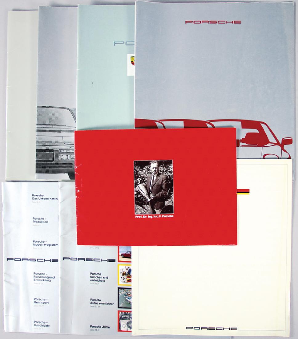 PORSCHE mixed lot with 8 pieces, sales brochures, among (1 of 1)