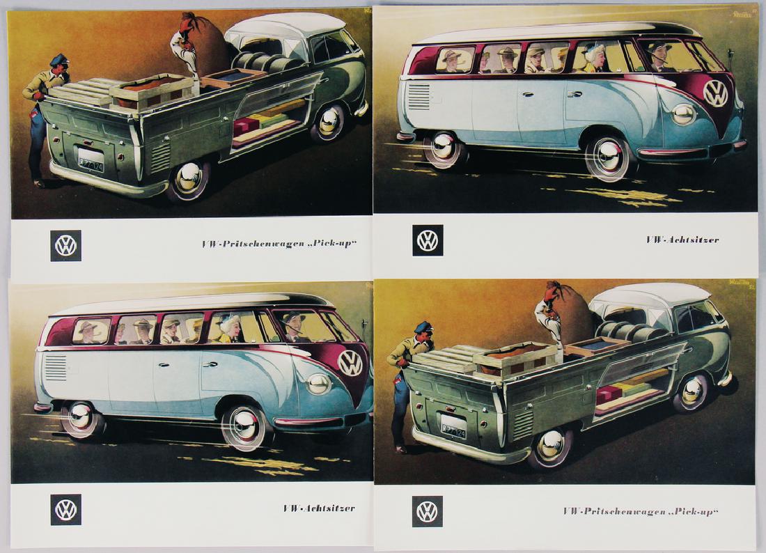 VOLKSWAGEN mixed lot with 4 folders from a sales folder (1 of 1)