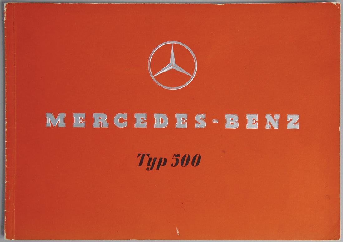 MERCEDES-BENZ sales catalog '30s, type 500, in German, (1 of 1)