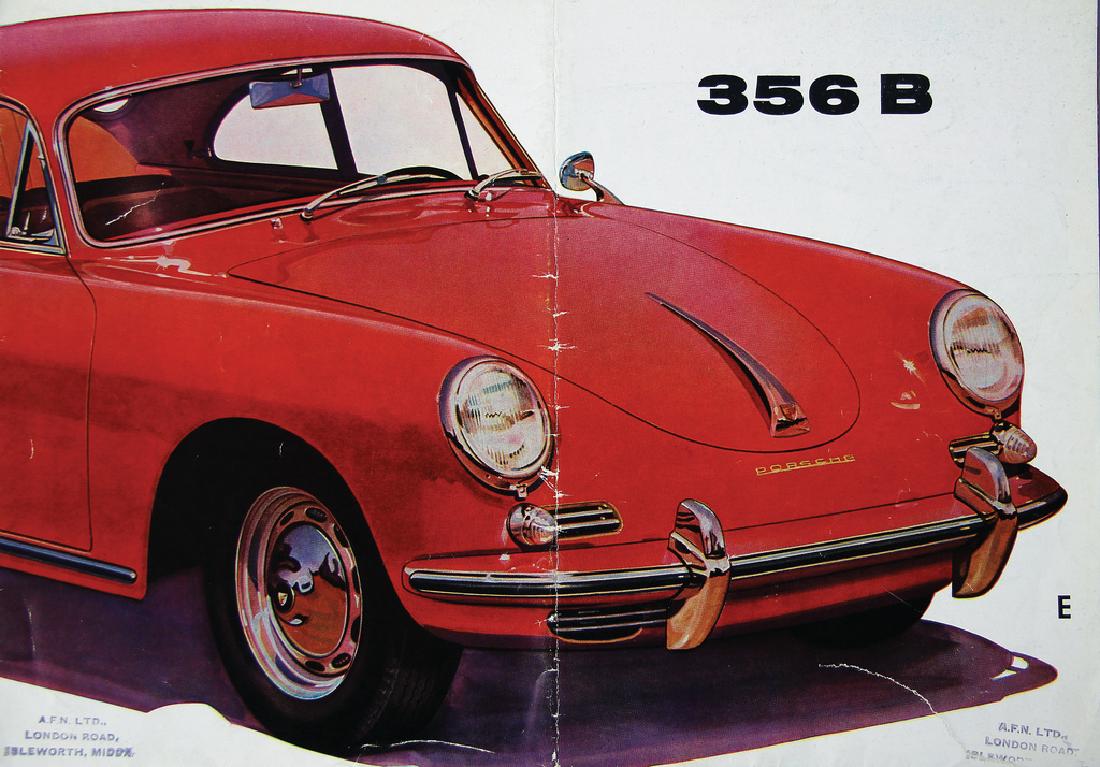 PORSCHE sales brochure/fold-out brochure, Porsche 356B (1 of 1)
