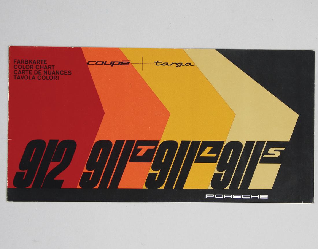 PORSCHE fold-out brochure/color catalog, Porsche (1 of 1)
