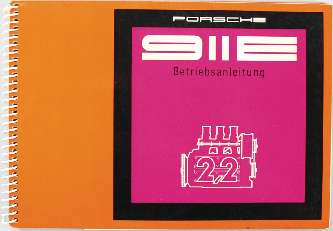 PORSCHE operating instruction for 1971 Porsche 911 E, (1 of 1)