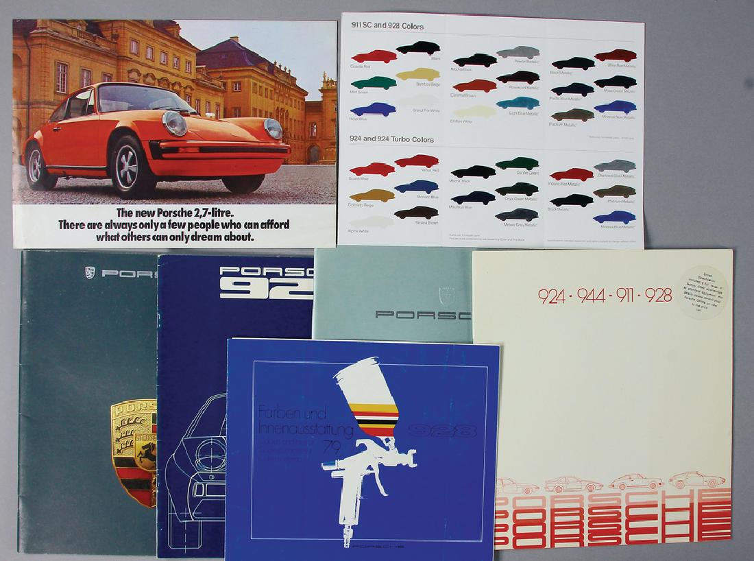 PORSCHE mixed lot with 7 pieces, sales (1 of 1)