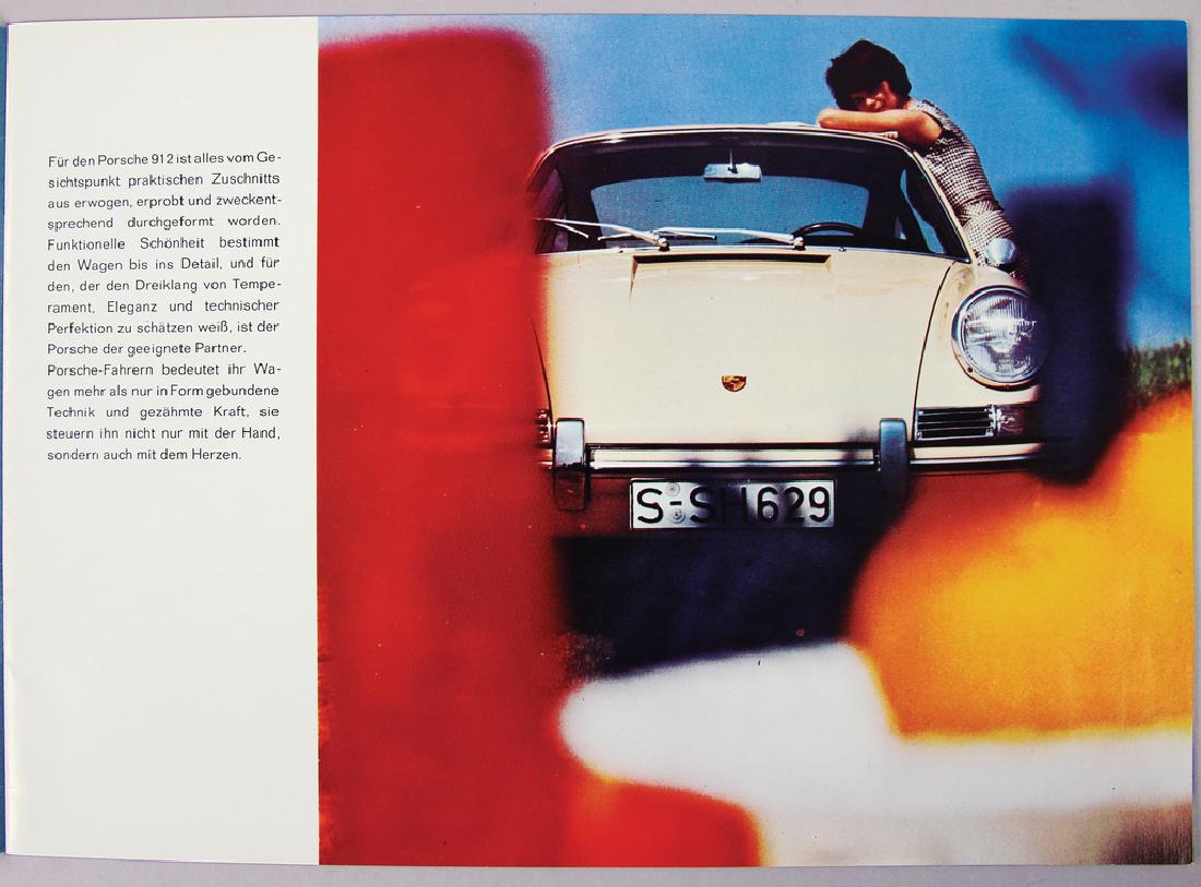 PORSCHE Germany 1965 sales catalog Porsche 912, small (1 of 2)
