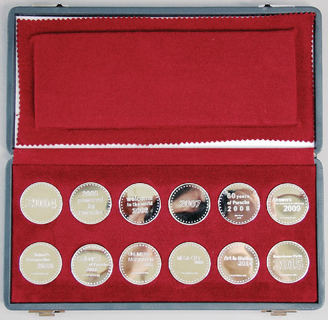 PORSCHE calendar coins from 2004 up to 2015, 825 real (1 of 1)