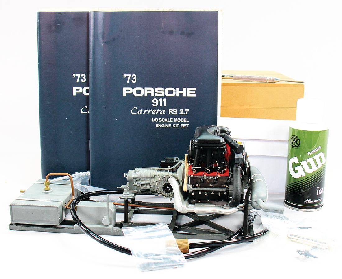 PORSCHE/MARUSHIN INDUSTRY Porsche 911 Carrera RS Engine: PORSCHE/MARUSHIN INDUSTRY Porsche 911 Carrera RS Engine from 1973, complete built, function wasn't checked German Description PORSCHE/MARUSHIN INDUSTRY Porsche 911 Carrera RS Engine von 1973, fertig g