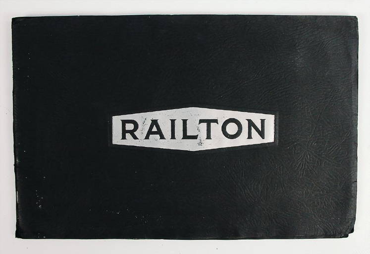 Railton Sales Brochure/brochure "the Railton Ten Years