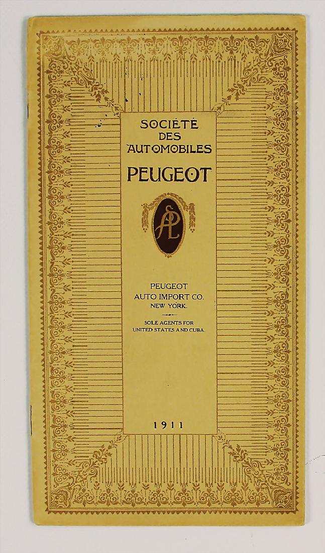 PEUGEOT 1911, sales catalog types 52 HP/43 HP/40 HP/38 (1 of 1)