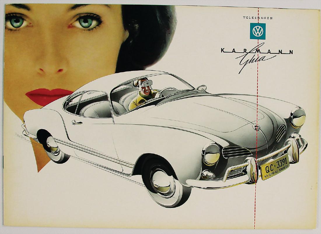 VOLKSWAGEN rare sales brochure Karmann Ghia, in (1 of 1)