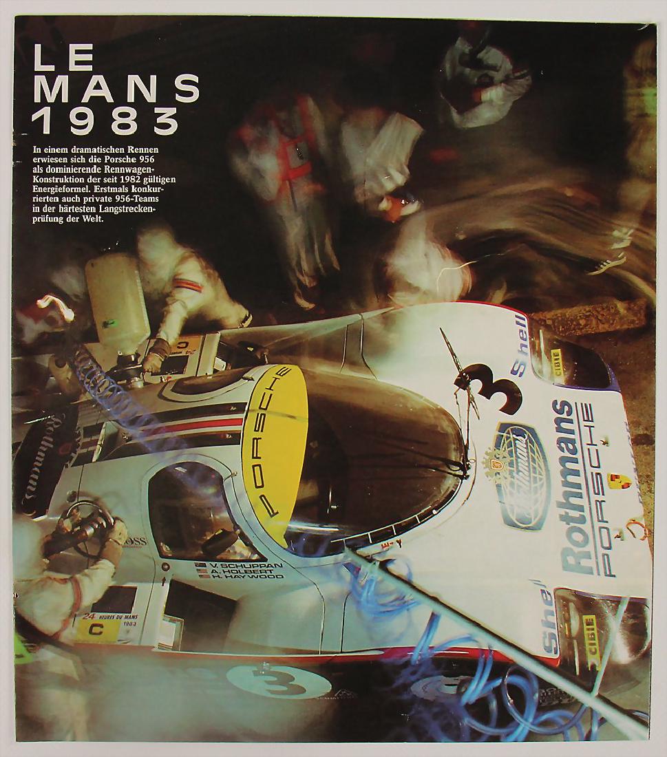 PORSCHE fold-out brochure Le Mans 1983, 8 pages. (1 of 1)