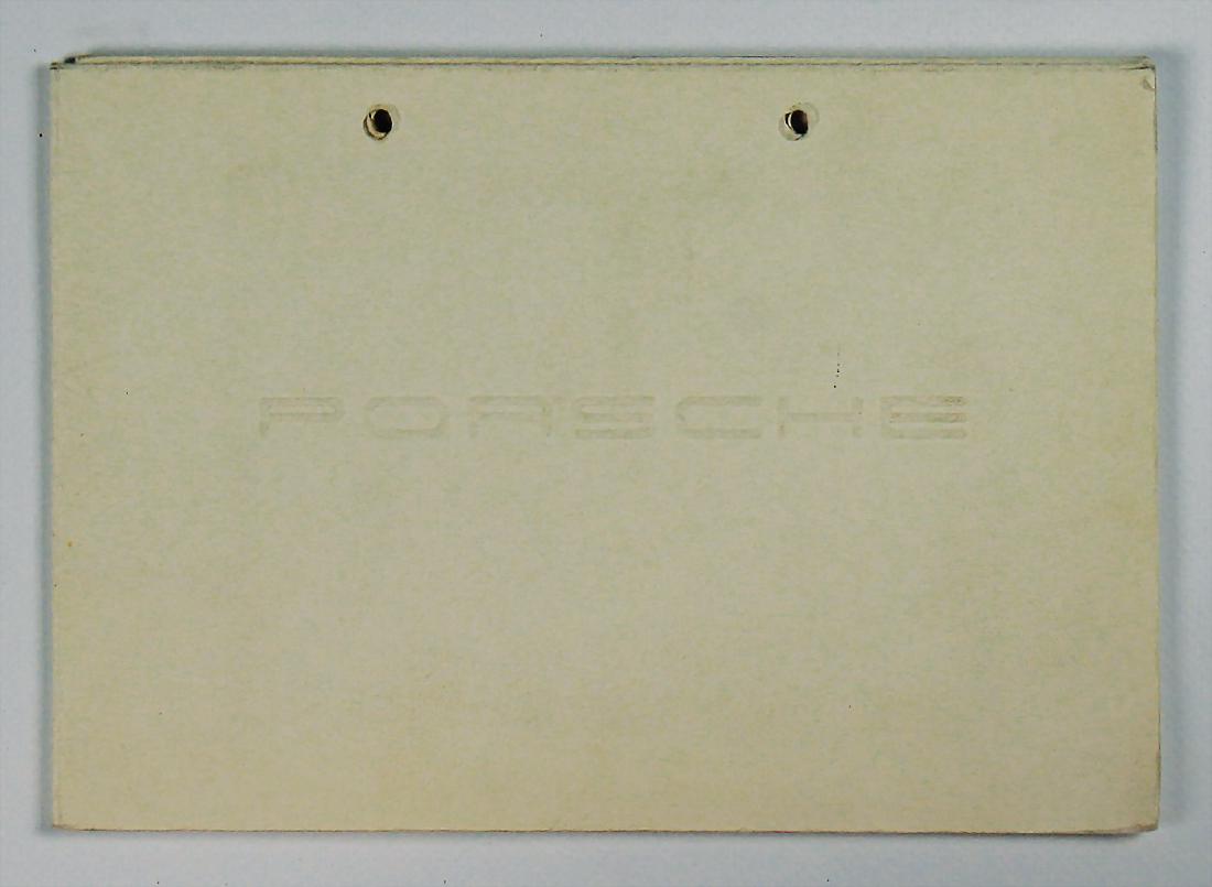 PORSCHE Germany 1950, fold-out brochure "Porsche, (1 of 2)
