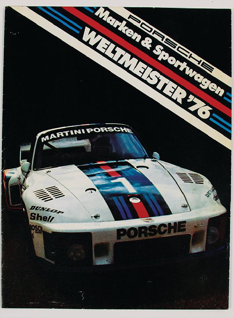 PORSCHE fold-out brochure Porsche manufacturer's rally (1 of 1)