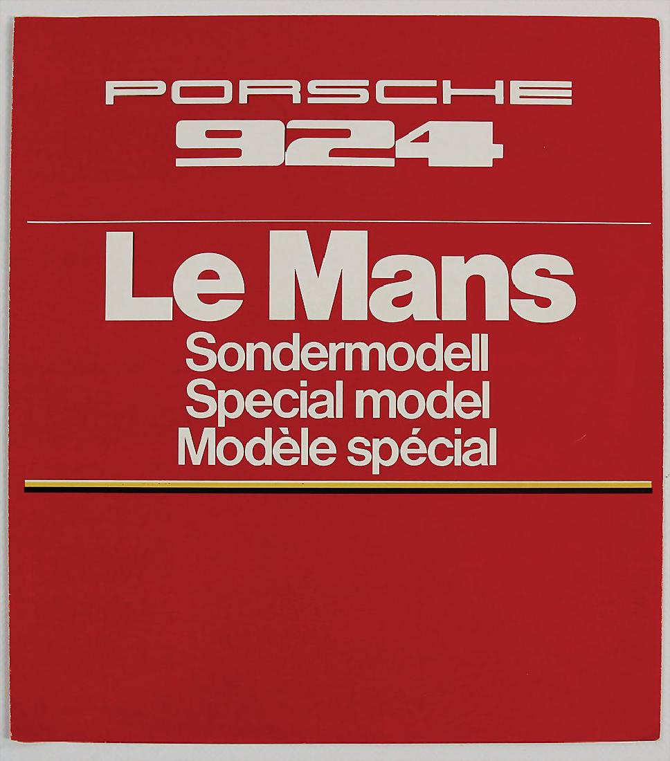 PORSCHE fold-out brochure Porsche 924 Le Mans special (1 of 1)