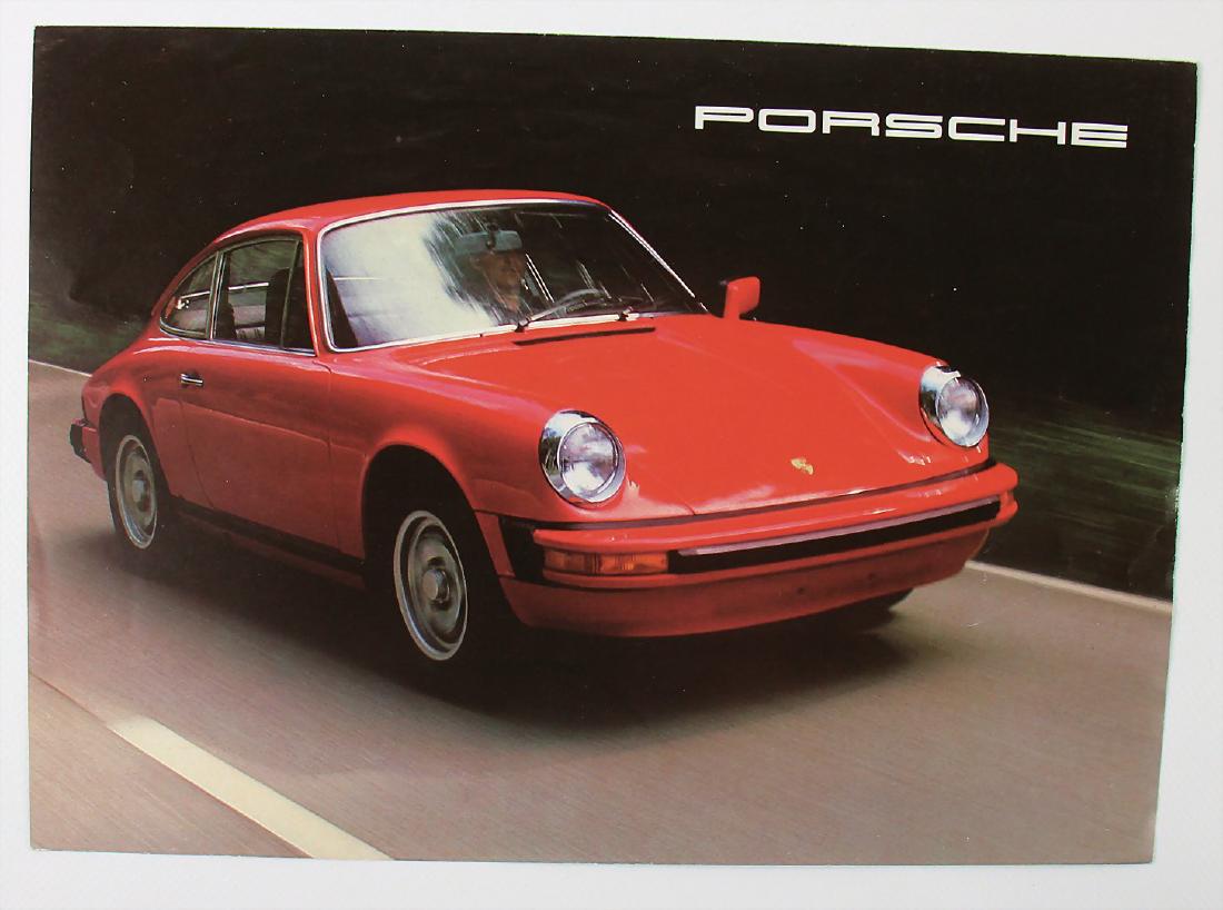 PORSCHE 1976/77, fold-out brochure Porsche 911 S/turbo (1 of 1)